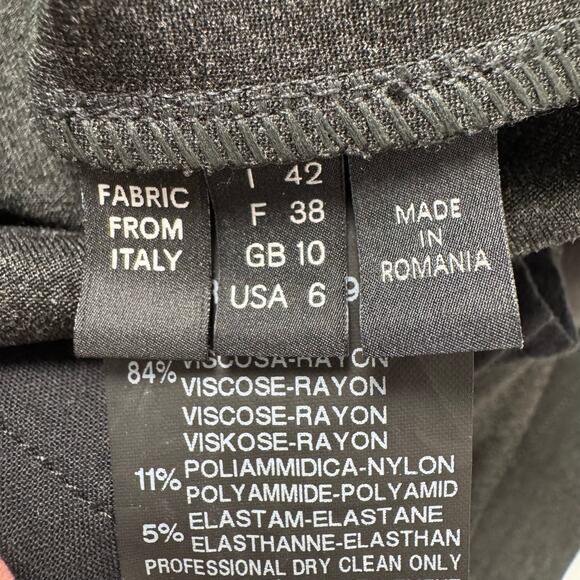 Derek Lam Black Alana Flare Leggings Stretch Mid Rise Career Workwear Corp Sz 6 - Picture 9 of 12
